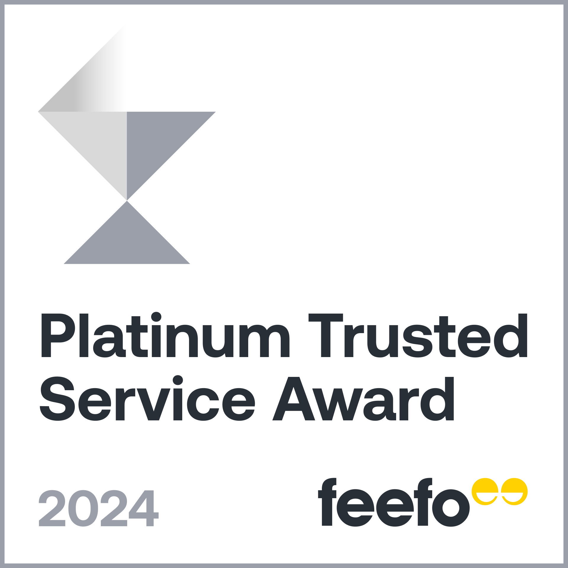 Feefo Trusted Service award 2024