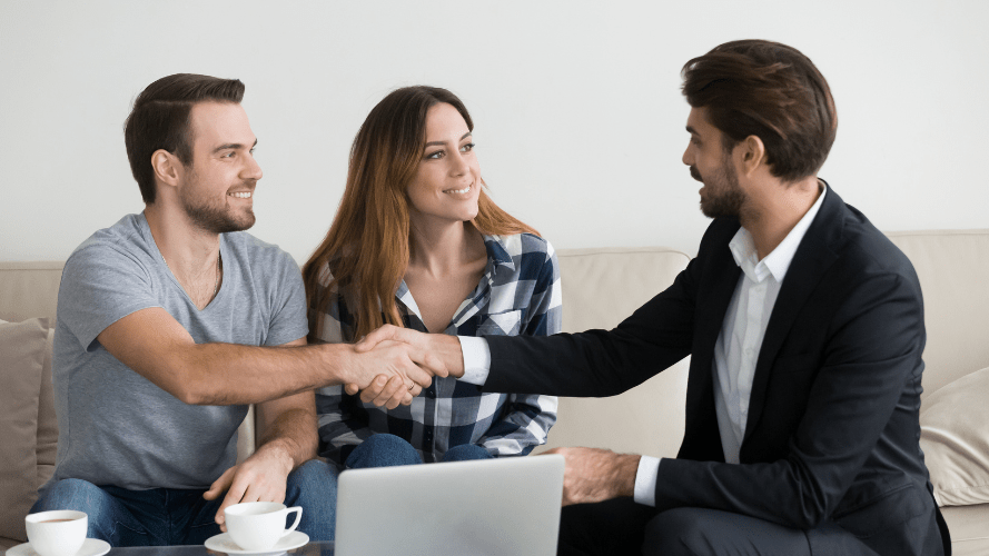 A first-time landlord meeting his new tenants