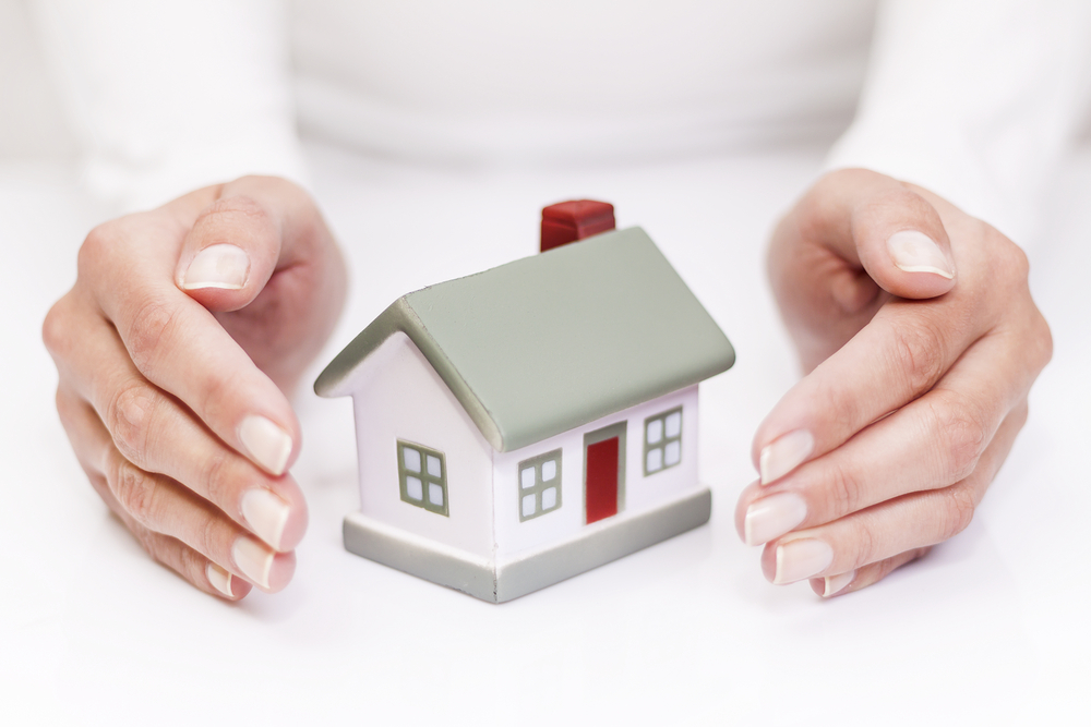 Picture of hands around a tiny house